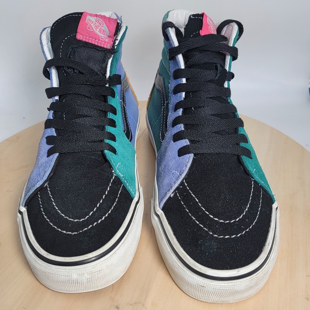 Vans SK8 Hi Multi Color Mix & Match Shoes Sneakers Men Size 8.5 (Read) - Picture 3 of 11